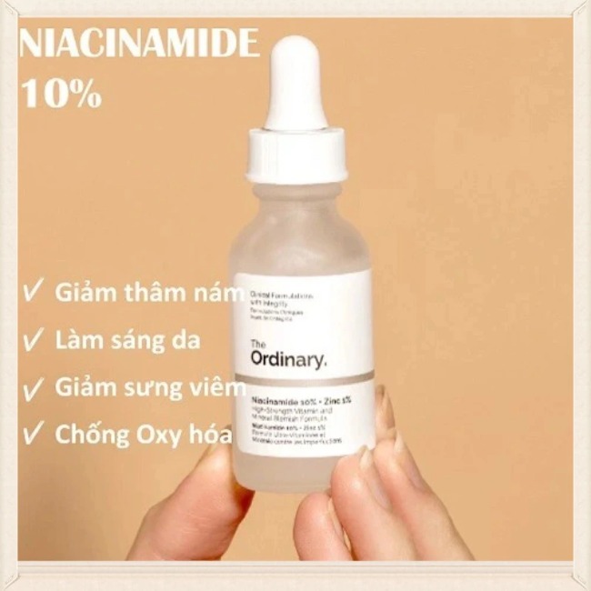 Serum Dưỡng Mềm Da, Giảm Sưng, Ngăn Ngừa Mụn The Ordinary Niacinamide 10% + Zinc 1% 30ml