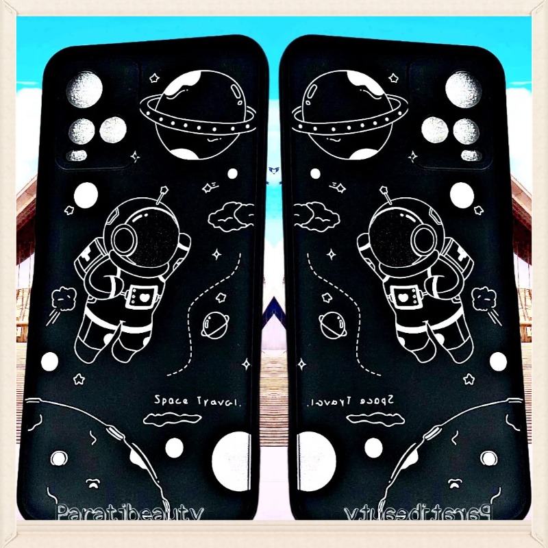 Ốp Lưng Điện Thoại Mềm, Chống Sốc, Bảo Vệ Camera Phi Hành Gia Dành Cho Vivo Y21