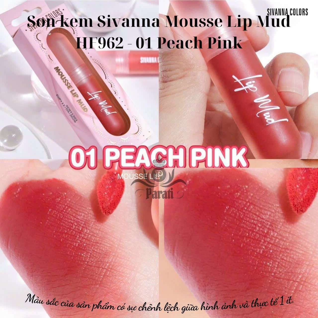 Son kem Sivanna Mousse Lip Mud HF962 Thái lan