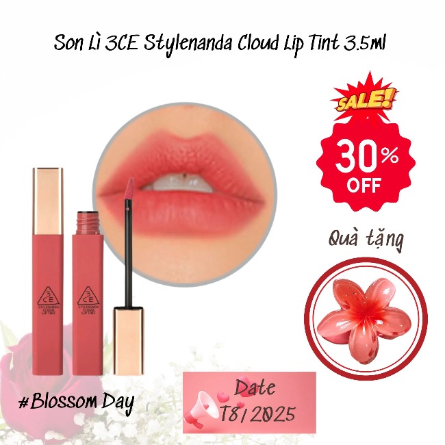 Son Lì 3CE Stylenanda Cloud Lip Tint 3.5ml