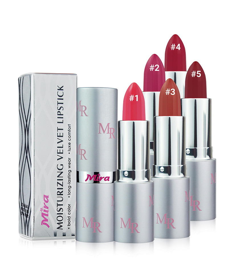 Son Môi Nhung Lâu Trôi Mira Moistuizing Velvet Lipstick #01 Coral 3.5g_Hàn Quốc