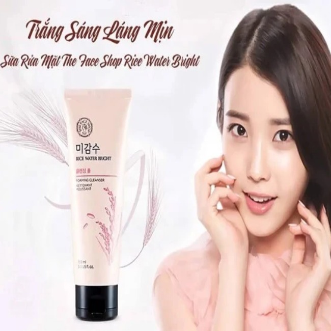 Sữa Rửa Mặt Chiết Xuất Sữa Gạo Không Hạt The Face Shop Rice Water Bright 150ml G