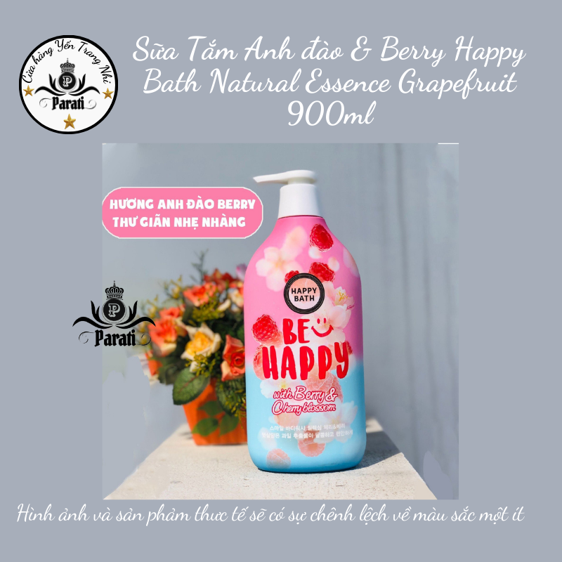 Sữa Tắm Happy Bath Natural Essence Grapefruit  900ml