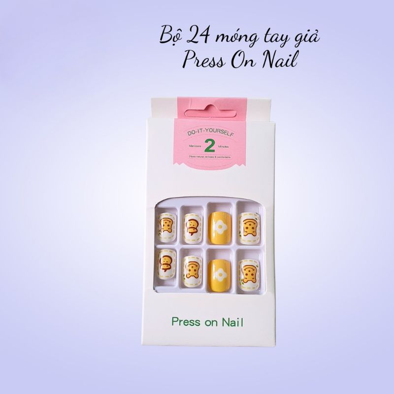 Bộ 24 nail giả Press on Nail G
