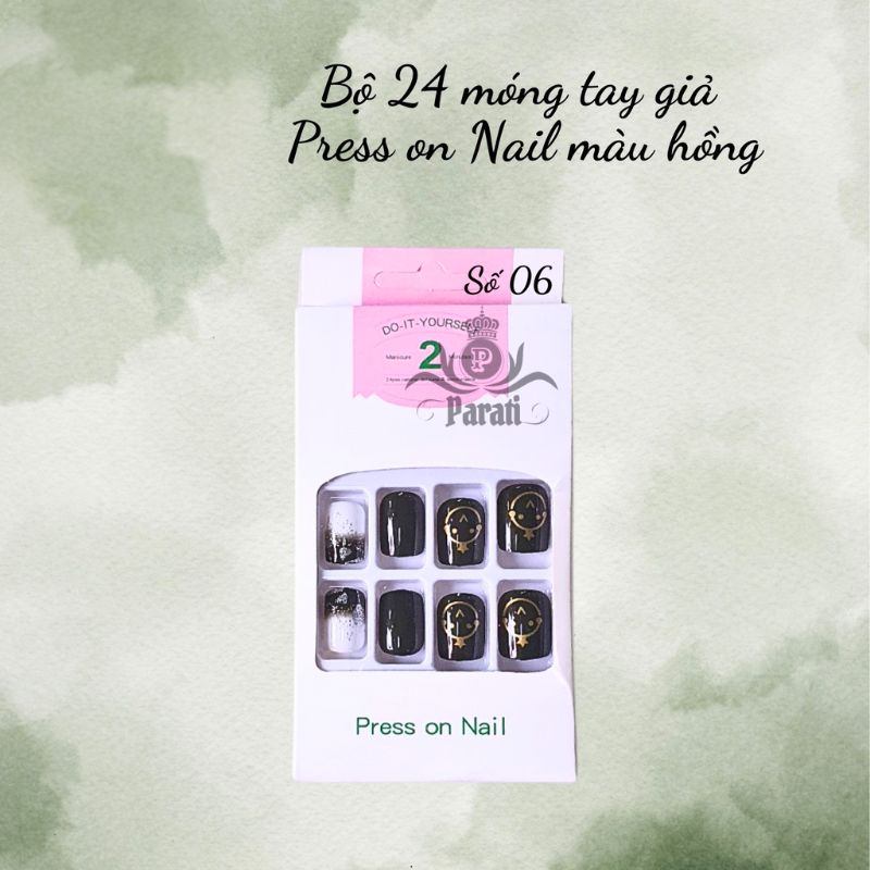 Bộ 24 nail giả Press on Nail G