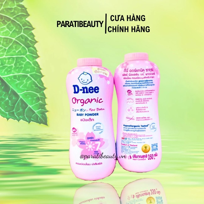 Phấn Rôm Dnee Organic Baby Powder Thái Lan 350g