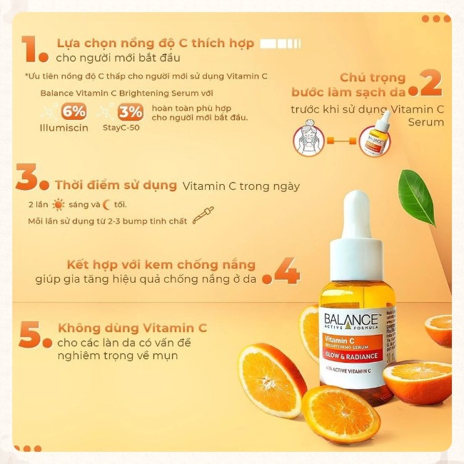 Serum Dưỡng Da Vitamin C Brightening Serum Glow & Radiance