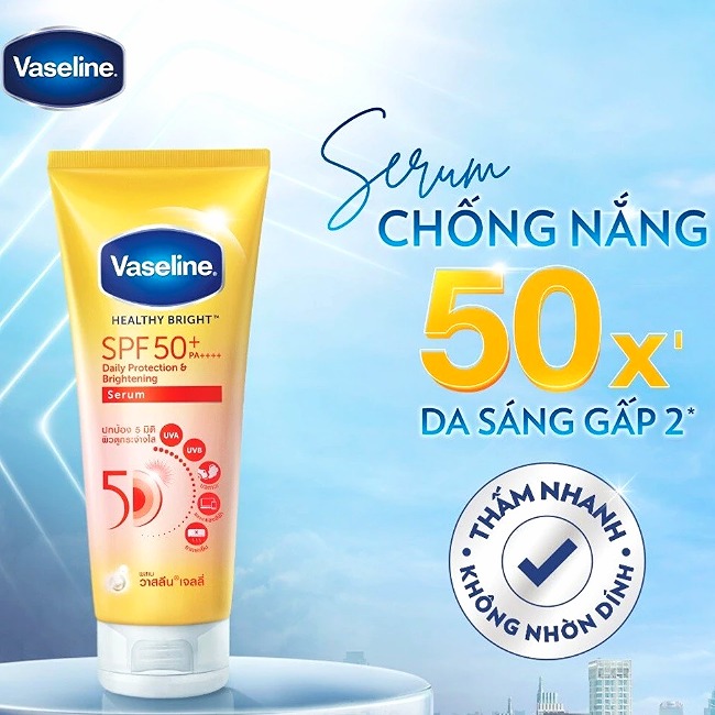 Tinh Chất Dưỡng Thể Vaseline Healthy Bright Sun SPF 50+ PA++++ 300ml