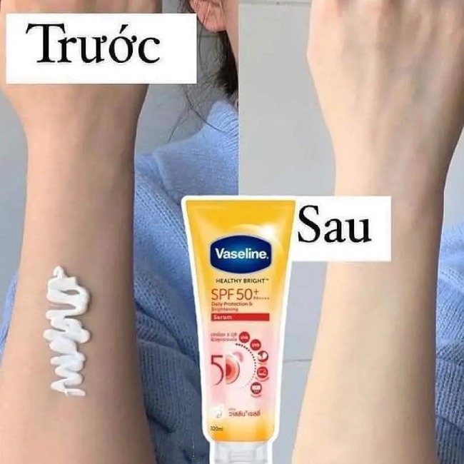 Tinh Chất Dưỡng Thể Vaseline Healthy Bright Sun SPF 50+ PA++++ 300ml