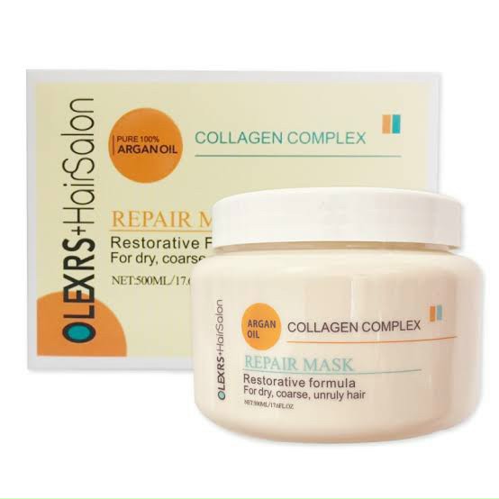 Ủ Tóc Olexrs Hair Salon Argan Oil Collagen Complex Repair Mask 500ml