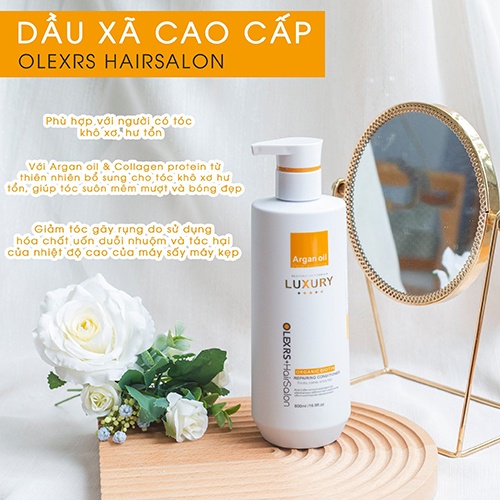 Dầu xả gội phục hồi chống rụng kích mọc tóc Olexrs Luxury 500ml