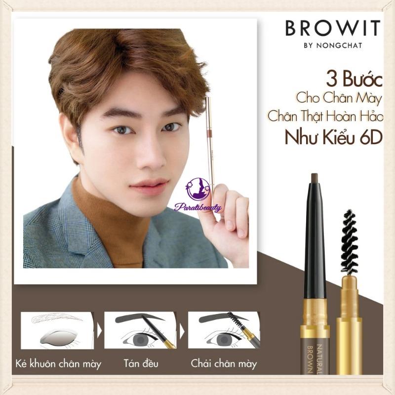 Kẻ Mày + Mí Mắt Không Lem Browit Slim Eyeliner And Eyebrow Exclusive  2in1