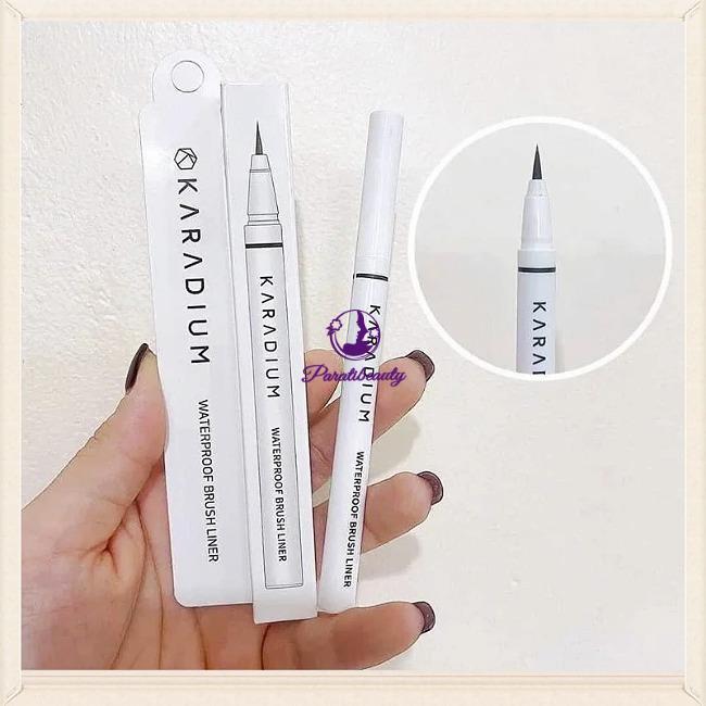 Bút Kẻ Mắt Dạ Đen Karadium Waterproof Brush Liner