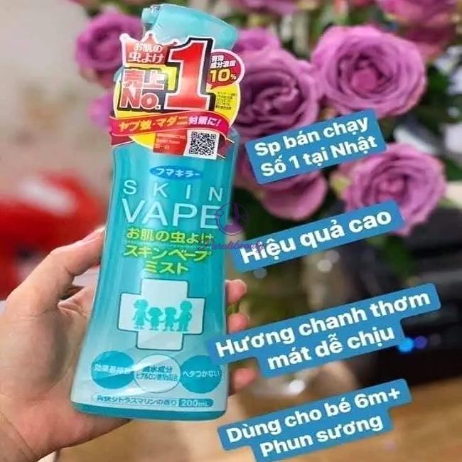 Xịt Chống Muỗi Và Côn Trùng Skin Vape 200ml