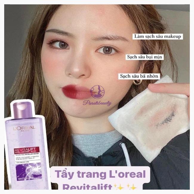 Nước Tẩy Trang Dưỡng Ẩm L'Oréal Paris Revitalift Crystal Purifying Micellar Water 95ml