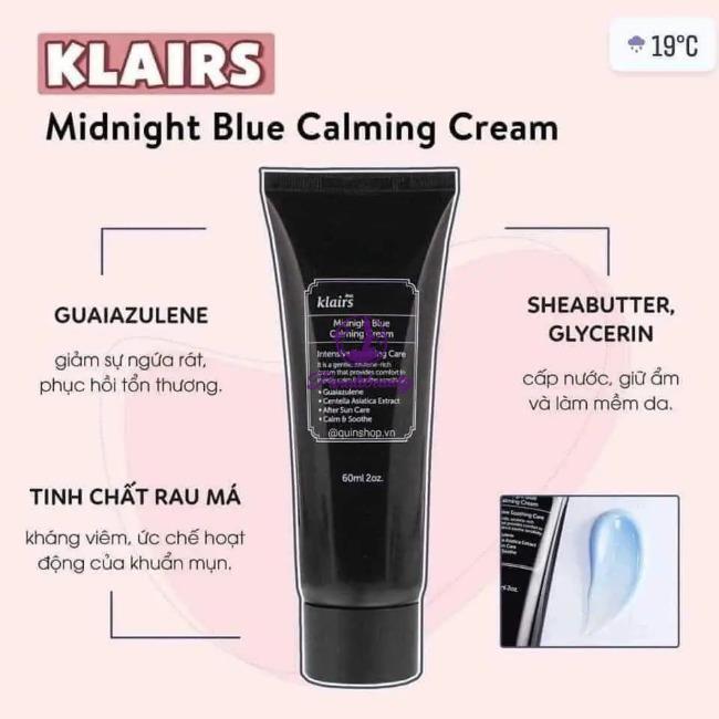 {Đêm}Kem Dưỡng Ẩm Klairs Làm Dịu & Phục Hồi Da Ban Đêm Hàn Quốc 60ml