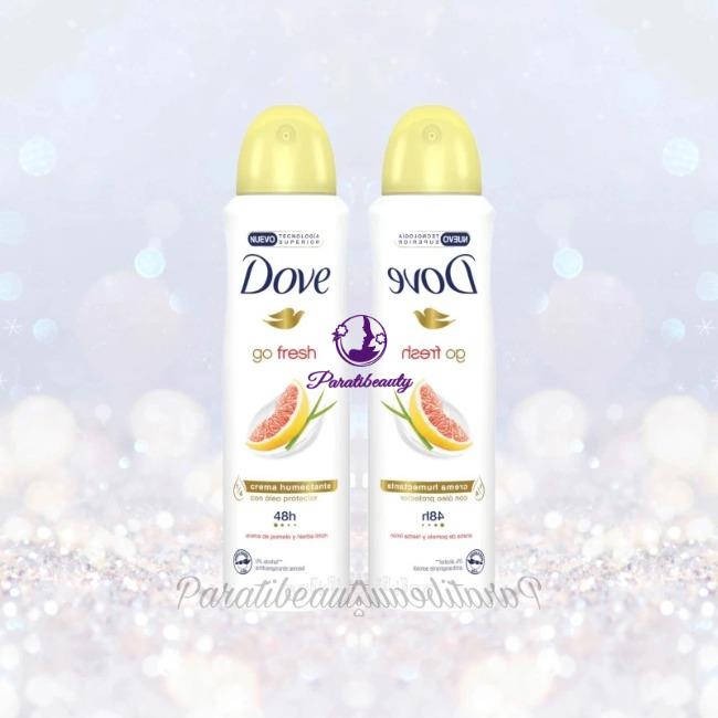 Xịt Khử Mùi Dove Dưỡng Da Mềm Mịn 48H Hương Go Fresh Pomelo Y Hierba Limón 150ml