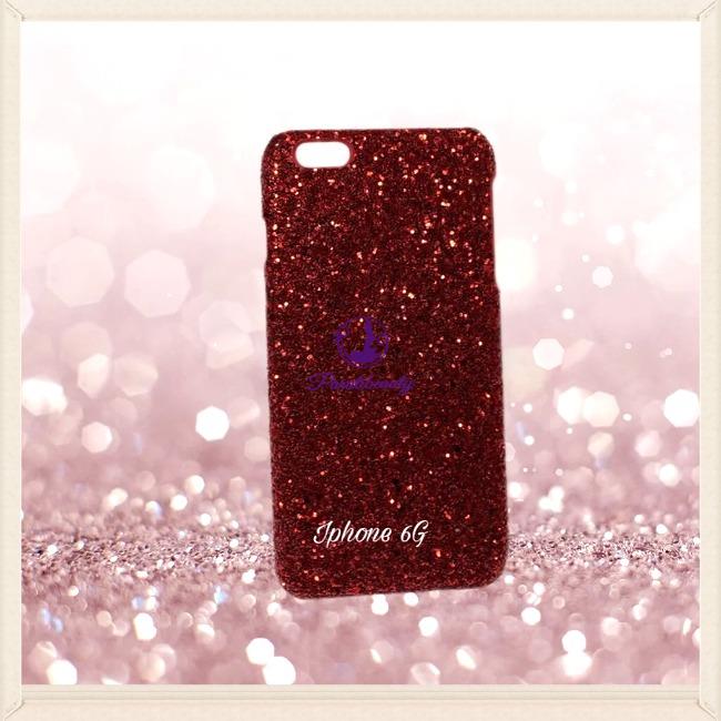 Ốp Điện Thoại Chống Sốc, Màu Đỏ Lấp Lánh Kim Sa Dành Cho IPHONE