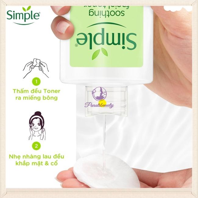 Toner Cân Bằng Độ Ẩm Cho Da Simple Kind to Skin Soothing Facial Toner 200ml