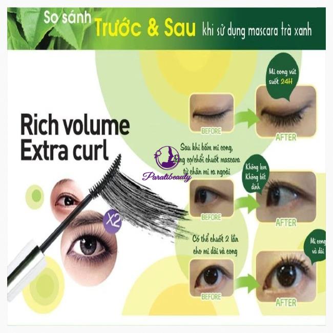 Mascara Tinh Chất Trà Xanh Mira Aroma 8,5ml Hàn Quốc