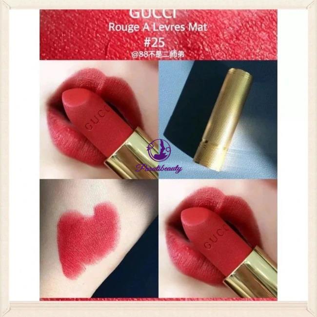 Son Thỏi Lì, Mịn Gucci Rouge À Lèvres Mat Lip Colour 3.5g