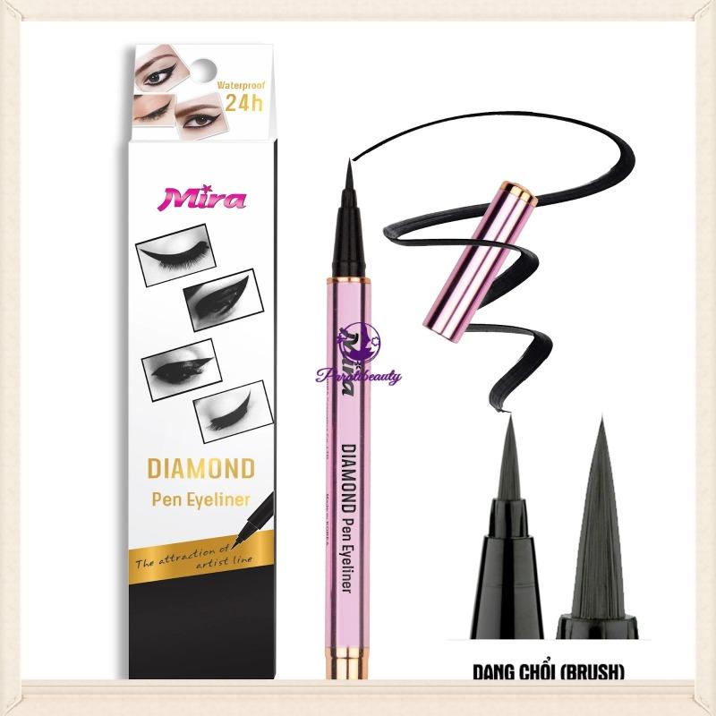 Bút Kẻ Mắt Nước Đen Không Trôi, không Lem Mira Diamond Pen Eyeliner