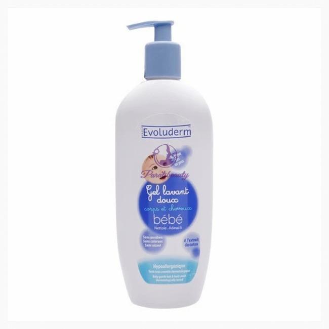 Sữa tắm gội dịu nhẹ cho bé Evoluderm 500ml
