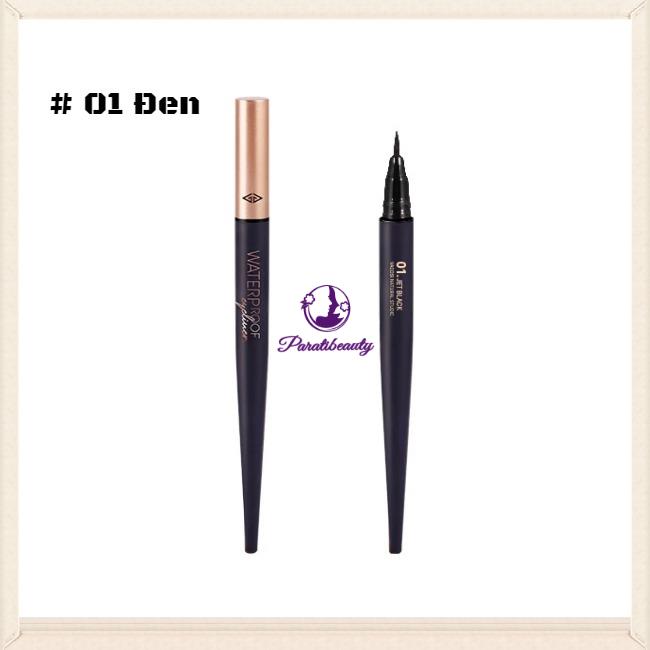 HLK-Bút Dạ Kẻ Mắt Nước Siêu Nét, Lì Vacosi Waterproof Eyeliner Pen 5ml
