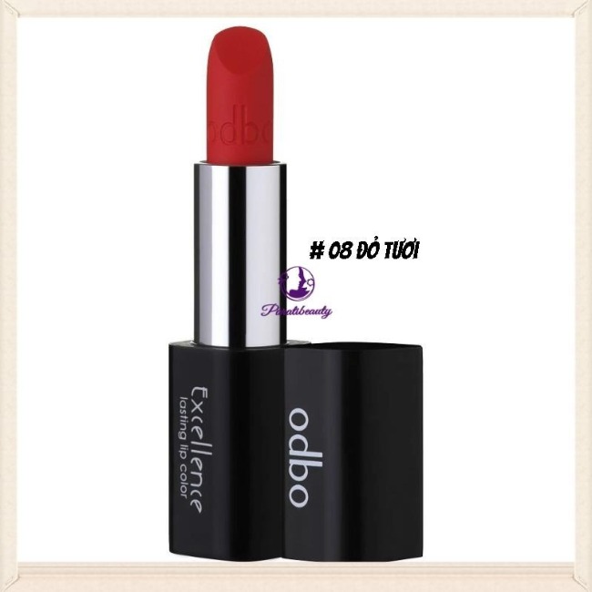 16.3 ]Son Lì Bền Màu, Dưỡng ẩm, Chống Khô Môi ODBO Excellence Lasting Lip Color OD543