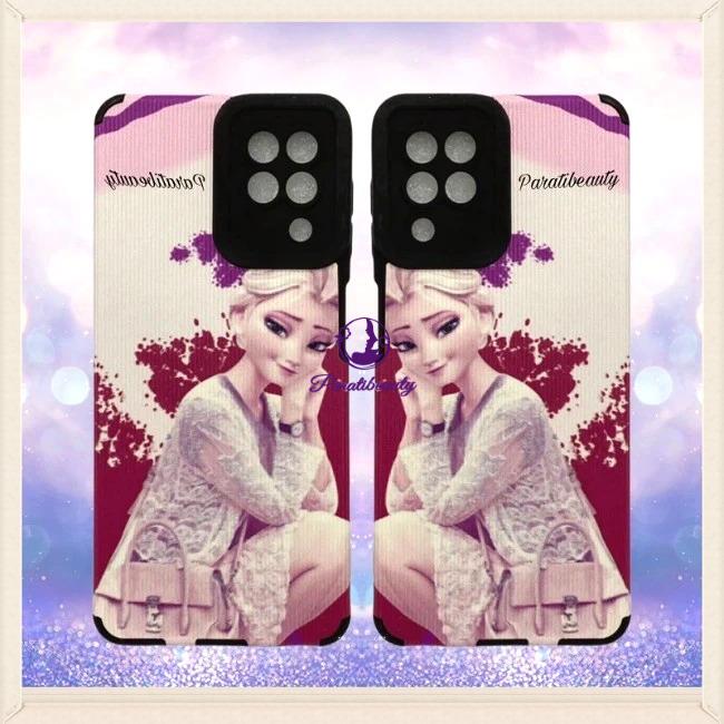 Ốp Lưng Điện Thoại Sọc Giả Da Hình Elsa Cho Sam Sung A22 4G(R)