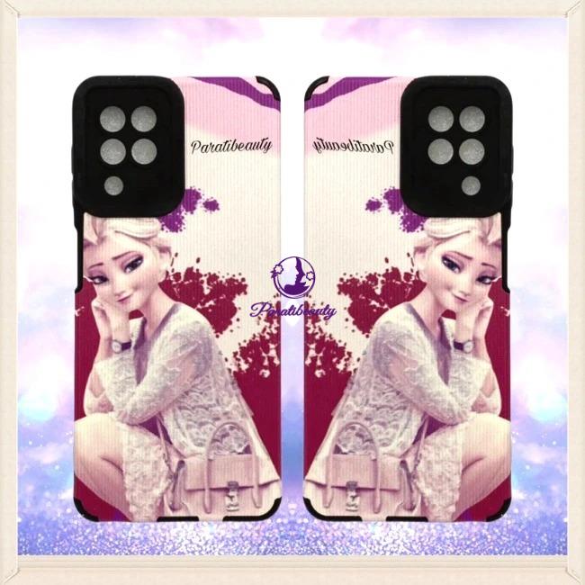 Ốp Lưng Điện Thoại Sọc Giả Da Hình Elsa Cho Sam Sung A22 4G(R)