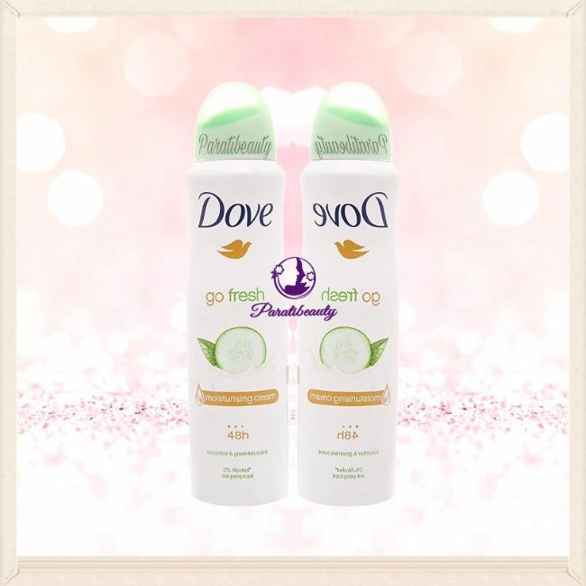 Xịt Khử Mùi Dove Dưỡng Da Mềm Mịn 48H Hương Go Fresh Pepino y té verde 150ml