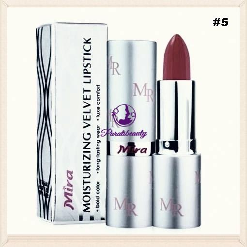 HLK Son Môi Nhung Lâu Trôi Mira Moistuizing Velvet Lipstick #05 Brick Red 3.5g_Hàn Quốc