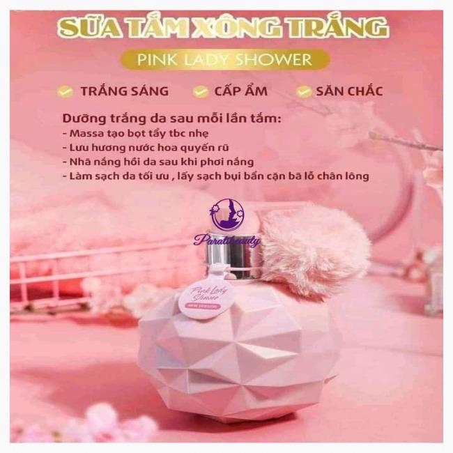 Sữa Tắm Xông Trắng Hương Nước Hoa Pink Lady Shower 300ml Việt Nam