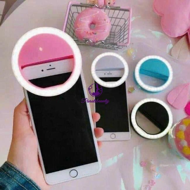 Đèn LED Selfie Kẹp Điện Thoại Tạo Ánh Sáng Mịn Khi Chụp Ảnh Tự Sướng, Chân Dung, Nghệ Thuật, Dây Sạc Xịn