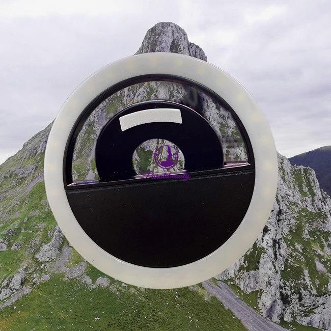 Đèn LED Selfie Kẹp Điện Thoại Tạo Ánh Sáng Mịn Khi Chụp Ảnh Tự Sướng, Chân Dung, Nghệ Thuật, Dây Sạc Xịn