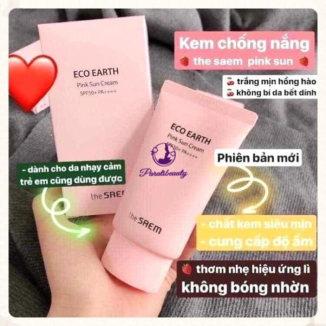 Kem Chống Nắng The Saem Eco Earth Sun Cream SPF 50 PA++++ 50ml