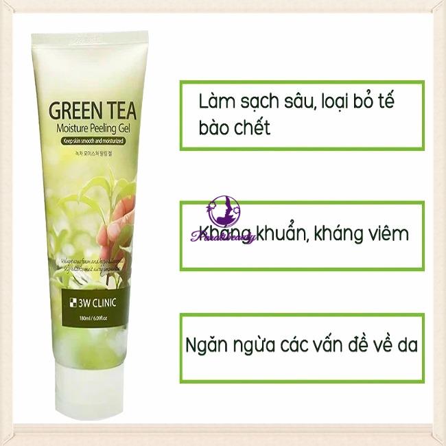 Gel Tẩy Tế Bào Chết Cấp Ẩm, Ngăn Mụn Green Tea