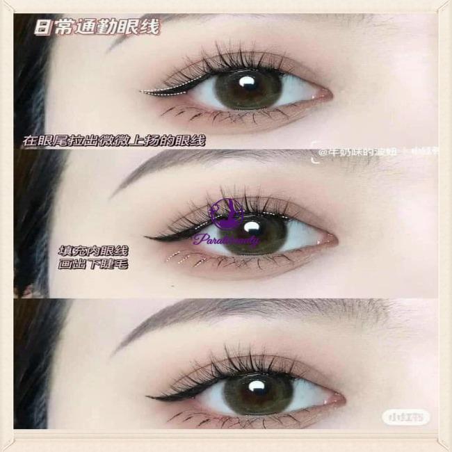 Bút Kẻ Mắt Dạ Đen Karadium Waterproof Brush Liner