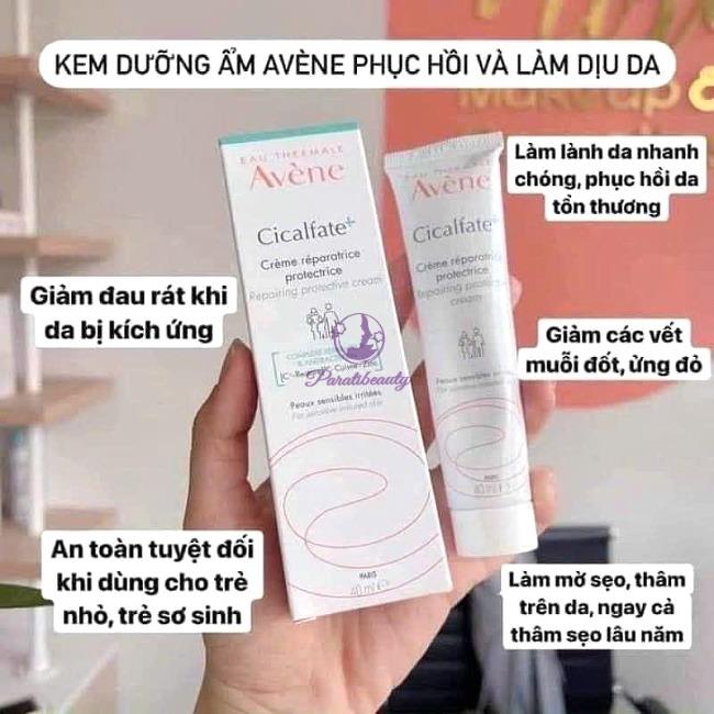 Kem Dưỡng Trị Thâm Tái Tạo Da Avène Cicalfate Restorative Skin Cream 40ml - Date T6/2025