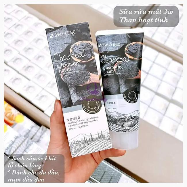 Sữa Rửa Mặt 3W Clinic Cleansing Foam 100ml