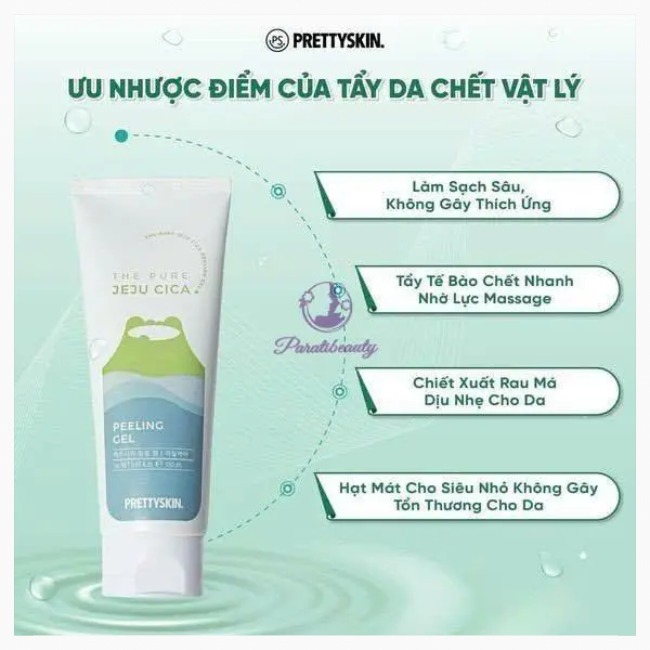 Tẩy Tế Bào Chết Pretty Skin The Pure Jeju Cica Peeling Gel 150ml