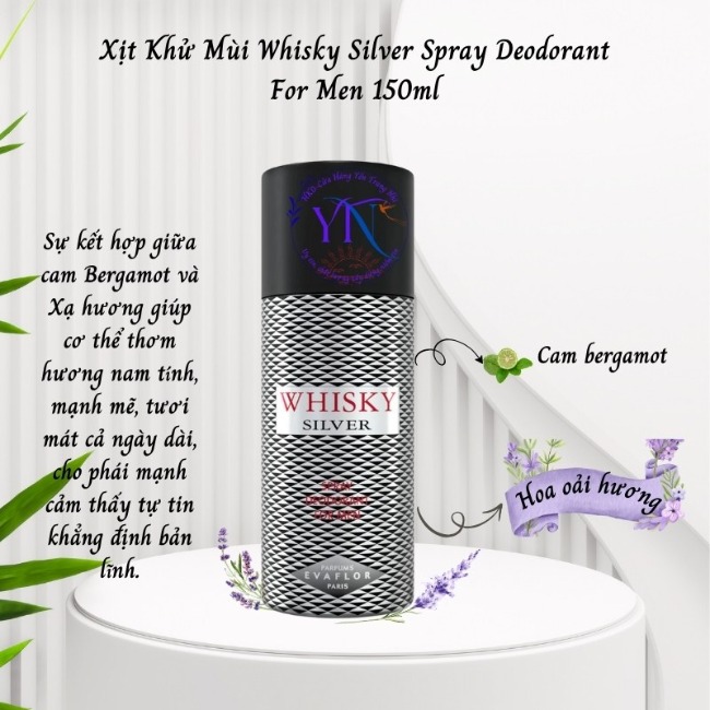 18.2.Xịt khử mùi Evaflor Whisky 150ml