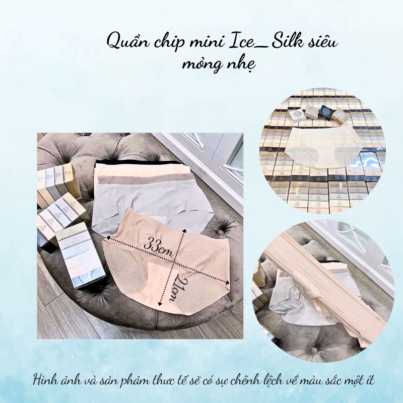 B7.5.Set 6 quần chip mini Ice_Silk siêu mỏng nhẹ (6x19gr)