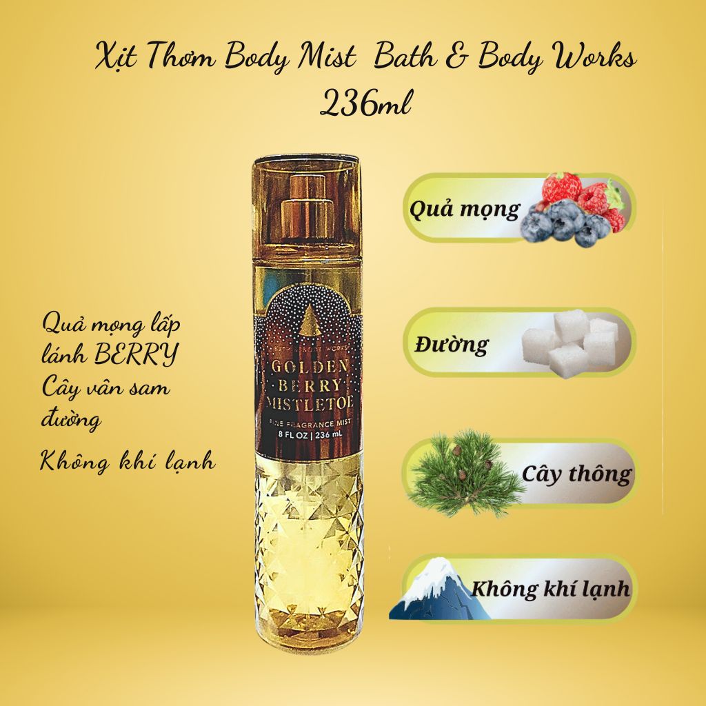 Xịt Thơm Toàn Thân Bath & Body Works  236ml