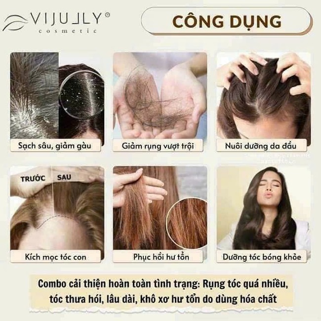 Xịt Tinh Dầu Bưởi  Vijully Hair Lotion 100ml