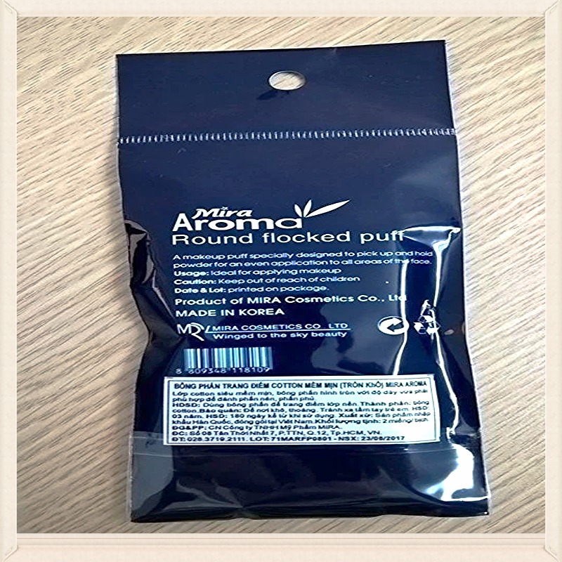 T9. Bông Phấn Cotton Mềm Mịn, Tròn Tiện Dụng Mira