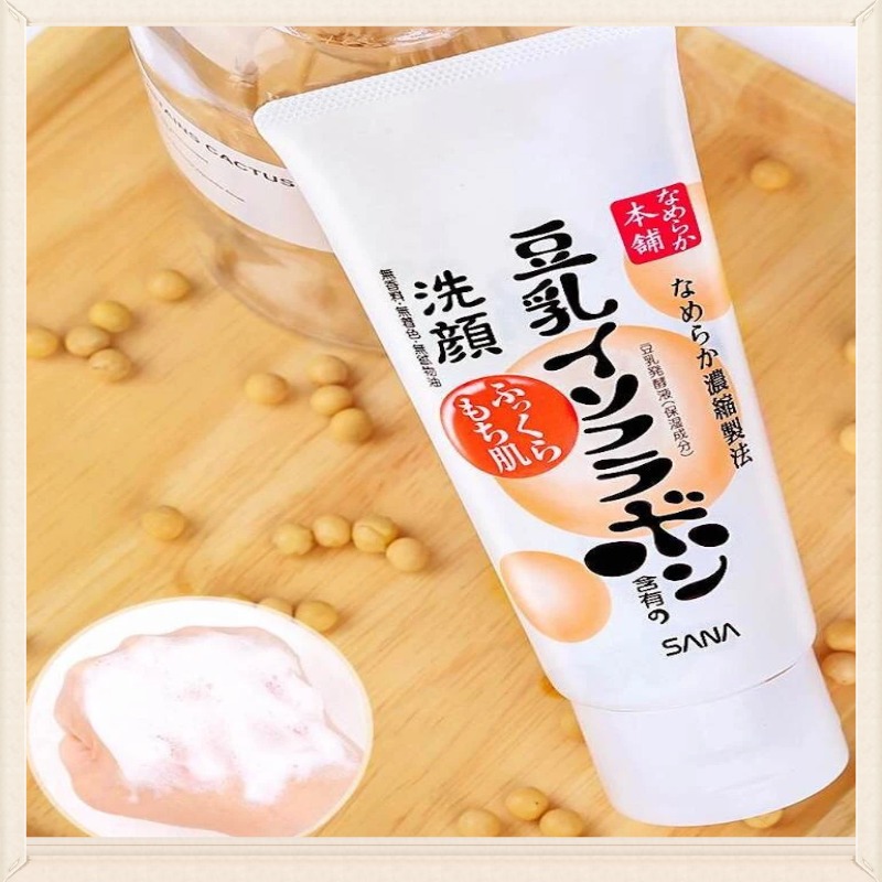 Sữa Rửa Mặt Chiết Xuất Đậu Nành Kumano Soy Milk The Facial Foam 200g