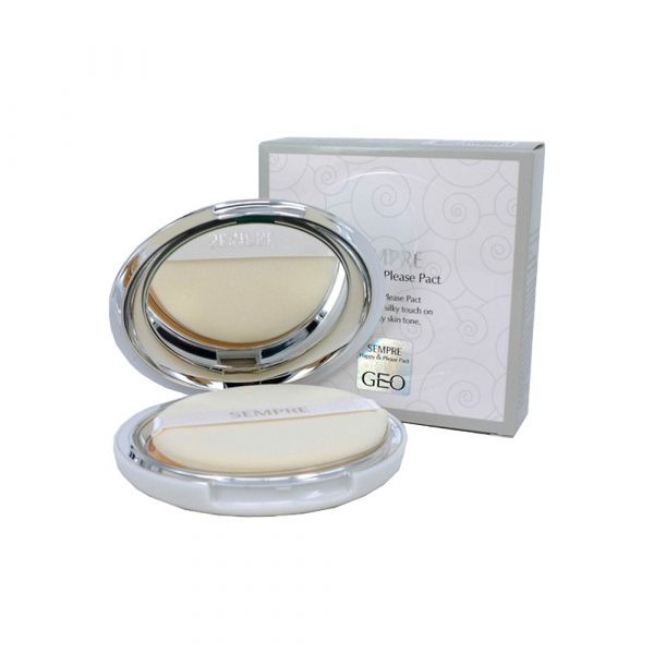 Phấn Phủ Dạng Nén GEO Sempre Happy & Please Pact Hàn Quốc  22g