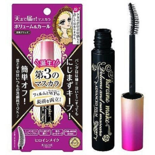 Mascara Dưỡng Dày Và Dài Mi Đen Kissme Volume & Curl Mascara Advanced Film  #01 Jet Black Black 4.5g